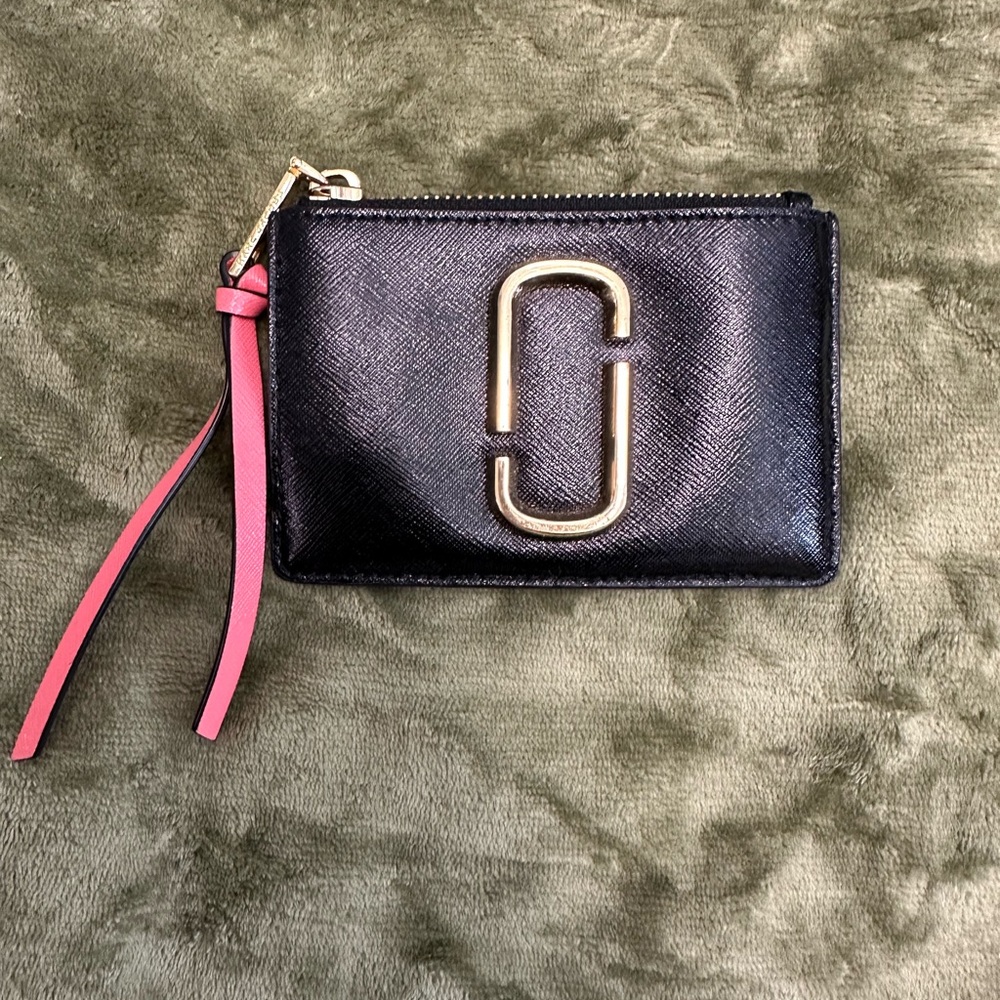 Marc Jacobs Pink and Brown Card Holder